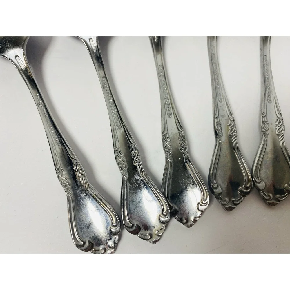 Belle Grove Reed & Barton Select Soup Spoon Lot 8 Stainless Flatware Replacement